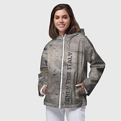 Ветровка с капюшоном женская Only for Italy Мешковина Авангард Hype, цвет: 3D-белый — фото 2