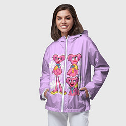 Ветровка с капюшоном женская РАЗНАЯ КИССИ МИССИ KISSY MISSY, цвет: 3D-белый — фото 2
