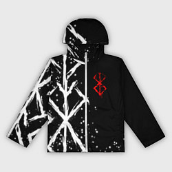 Ветровка с капюшоном женская БЕРСЕРК - КЛЕЙМО ЖЕРТВЫ, цвет: 3D-белый