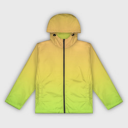Ветровка с капюшоном женская GRADIEND YELLOW-GREEN, цвет: 3D-черный