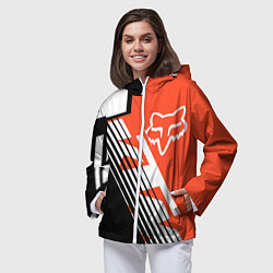 Ветровка с капюшоном женская FOX X KTM Сollaboration, цвет: 3D-белый — фото 2
