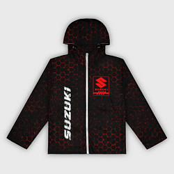Ветровка с капюшоном женская SUZUKI Suzuki Графика, цвет: 3D-белый