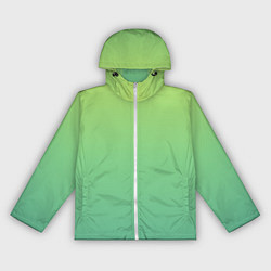 Ветровка с капюшоном женская Shades of Green GRADIENT, цвет: 3D-белый