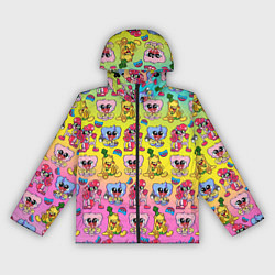 Ветровка с капюшоном женская POPPY PLAYTIME МИЛЫЕ ПЕРСОНАЖИ, цвет: 3D-черный