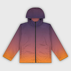 Ветровка с капюшоном женская Sunset Gradient, цвет: 3D-черный