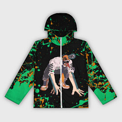 Ветровка с капюшоном женская Дэндзи на корточках, цвет: 3D-белый