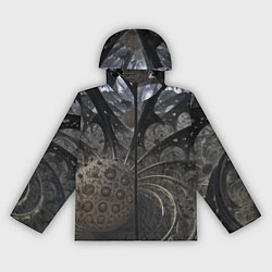 Ветровка с капюшоном женская Инопланетное, цвет: 3D-черный