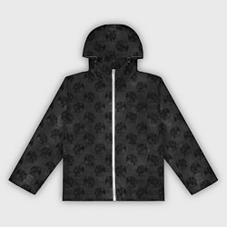 Ветровка с капюшоном женская Черные драконы, цвет: 3D-белый