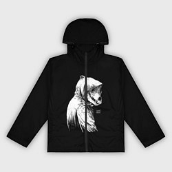 Ветровка с капюшоном женская What mask?, цвет: 3D-черный