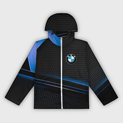 Ветровка с капюшоном женская Bmw abstraction, цвет: 3D-белый