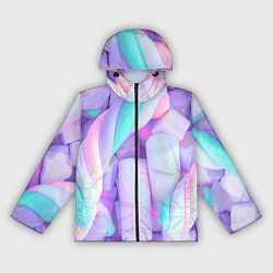 Ветровка с капюшоном женская Необычные конфеты, цвет: 3D-черный