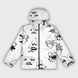 Ветровка с капюшоном женская Странности Хэллоуин, цвет: 3D-черный