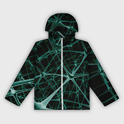 Ветровка с капюшоном женская Нейронная сетка, цвет: 3D-белый