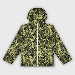 Ветровка с капюшоном женская Камуфляж Flecktarn Jeitai, цвет: 3D-белый