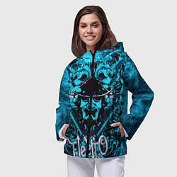 Ветровка с капюшоном женская Самурай Electro, цвет: 3D-черный — фото 2