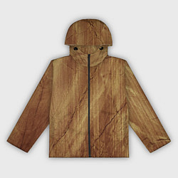 Ветровка с капюшоном женская Деревянная текстура, цвет: 3D-черный