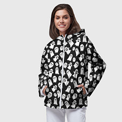 Ветровка с капюшоном женская Парад призраков, цвет: 3D-белый — фото 2