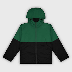 Ветровка с капюшоном женская Серьёзный Зелёный, цвет: 3D-черный