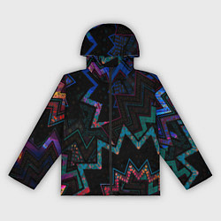 Ветровка с капюшоном женская Этнический Узор, цвет: 3D-черный