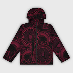 Ветровка с капюшоном женская Спарта - с мечем и щитом, цвет: 3D-черный