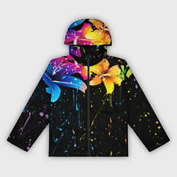 Женская ветровка Цветные лилии