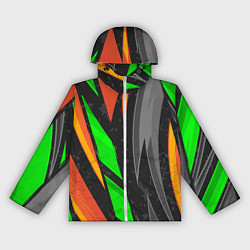 Ветровка с капюшоном женская Абстракция, цвет: 3D-белый