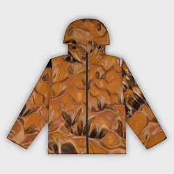 Ветровка с капюшоном женская Шоколадная лава, цвет: 3D-черный