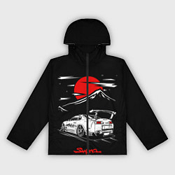 Ветровка с капюшоном женская Тойота супра - JDM Style, цвет: 3D-черный