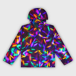 Ветровка с капюшоном женская Цветомузыка, цвет: 3D-черный