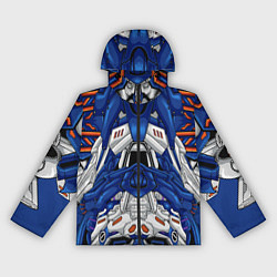 Ветровка с капюшоном женская Инопланетный костюм, цвет: 3D-черный