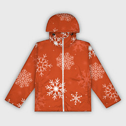 Ветровка с капюшоном женская Orange snow, цвет: 3D-белый