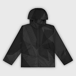 Ветровка с капюшоном женская Черный матовый, цвет: 3D-черный