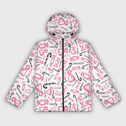 Ветровка с капюшоном женская Сладкая жизнь в розовом цвете, цвет: 3D-черный