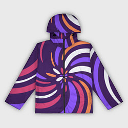 Ветровка с капюшоном женская Галактика цветов, цвет: 3D-черный