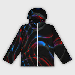 Ветровка с капюшоном женская Neon colors drops of liquid, цвет: 3D-белый
