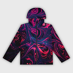 Ветровка с капюшоном женская Неоновые краски во тьме, цвет: 3D-черный