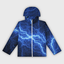 Ветровка с капюшоном женская Разряд электричества, цвет: 3D-белый