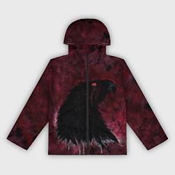 Ветровка с капюшоном женская Орёл с шрамом, цвет: 3D-черный