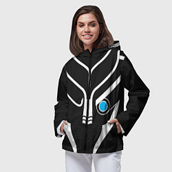 Ветровка с капюшоном женская Mass Effect Garrus Art, цвет: 3D-черный — фото 2
