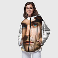 Ветровка с капюшоном женская Дориан Грэй, цвет: 3D-черный — фото 2