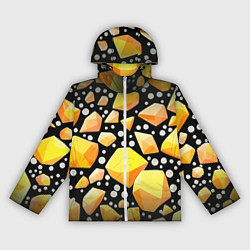 Ветровка с капюшоном женская Слитки золота, цвет: 3D-белый