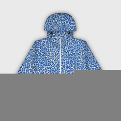 Ветровка с капюшоном женская Ажурные узоры, цвет: 3D-белый