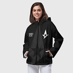 Ветровка с капюшоном женская Форма Astralis black, цвет: 3D-черный — фото 2