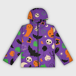 Ветровка с капюшоном женская Halloween style, цвет: 3D-черный