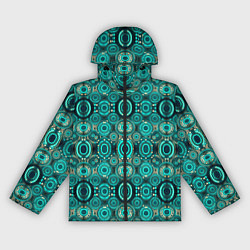 Ветровка с капюшоном женская Светящиеся летающие тарелки, цвет: 3D-черный