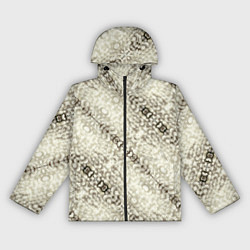 Ветровка с капюшоном женская Жемчужная россыпь, цвет: 3D-черный