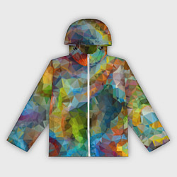 Ветровка с капюшоном женская Color pattern, цвет: 3D-белый