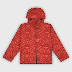 Ветровка с капюшоном женская Абстракция в китайском стиле, цвет: 3D-черный