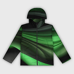 Ветровка с капюшоном женская Темная зеленая текстура, цвет: 3D-черный