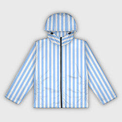 Ветровка с капюшоном женская Полосатый морской, цвет: 3D-черный